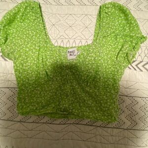 Green Princess Polly Floral Top